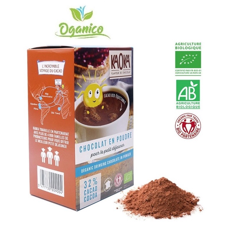 Bột Cacao Hữu Cơ Kaoka 400 gr nhập khẩu Pháp