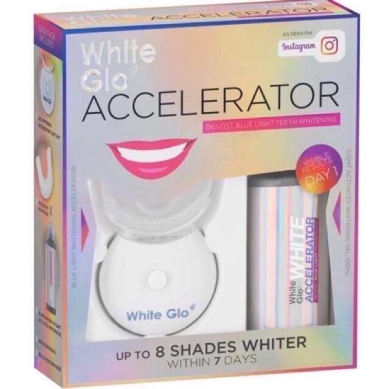 Bộ sản phẩm chăm sóc răng miệng giúp trắng răng  White Glo Accelerator