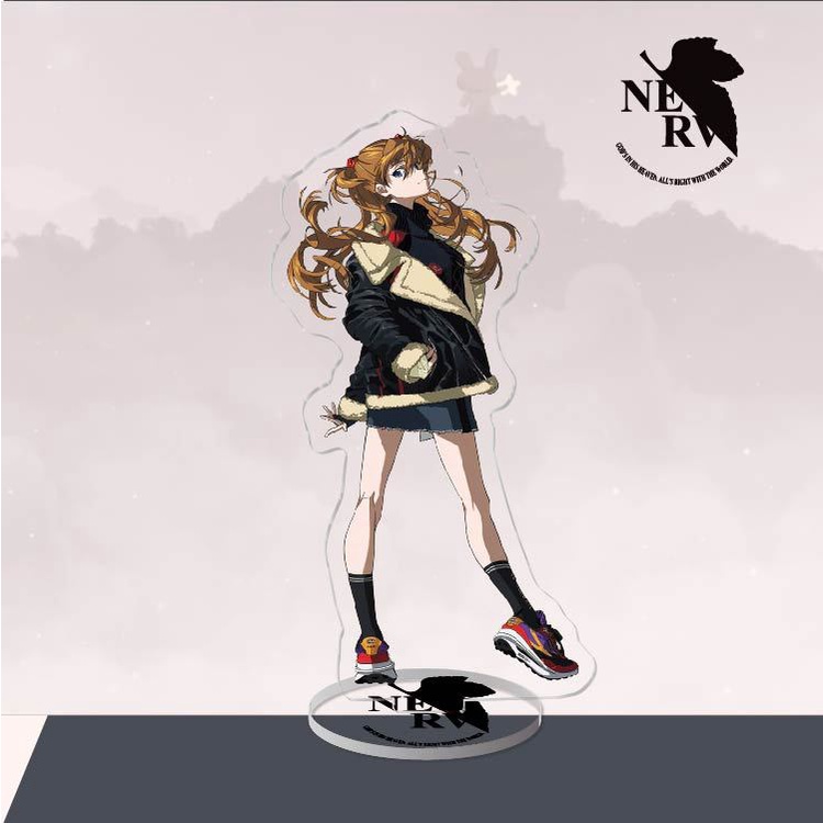 Giá Đỡ Acrylic Màu Neon Genesis Evangelion Asuka Shinji Lingpoli Cho Trang Trí