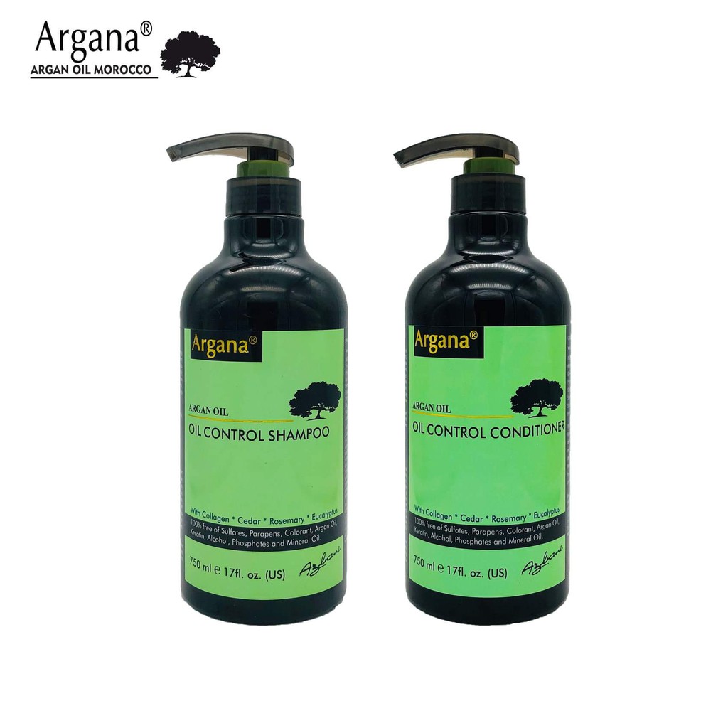 Dầu gội Argana siêu mượt phục hồi tóc hư tổn khô sơ sạch gàu, cặp gội xả Argana Oil Moisturing 500ml chính hãng