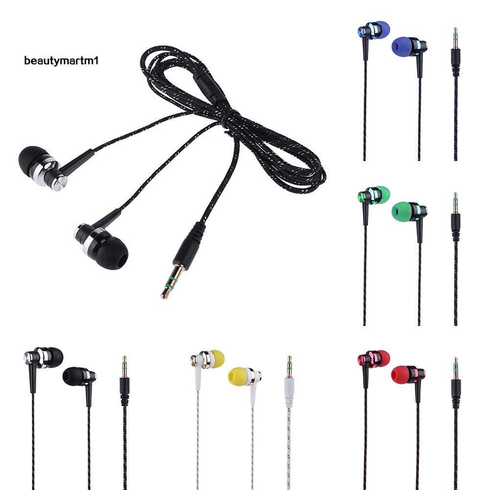 (Shop Amart) Tai Nghe Nhét Tai Dây Bện Không Có Micro