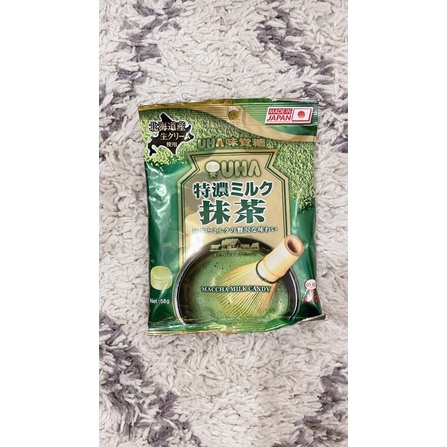 Kẹo UHA SỮA - TRÀ XANH Thơm mát - gói 67gram, 58gram