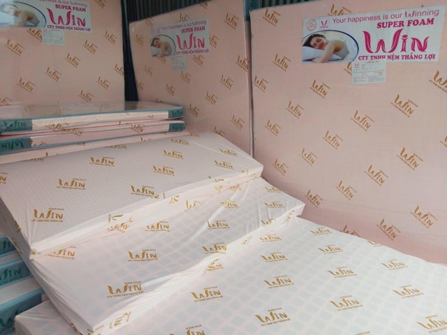 Nệm SUPER FOAM WIN Thắng Lợi chính hãng, kèm quà tặng 7 món cao cấp, miễn phí giao hàng