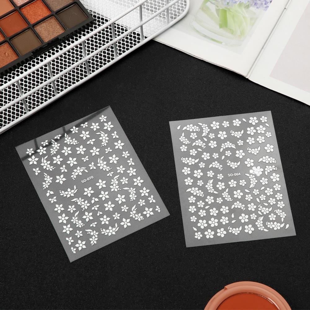 Miếng Dán Trang Trí Móng Tay Màu Trắng Mới