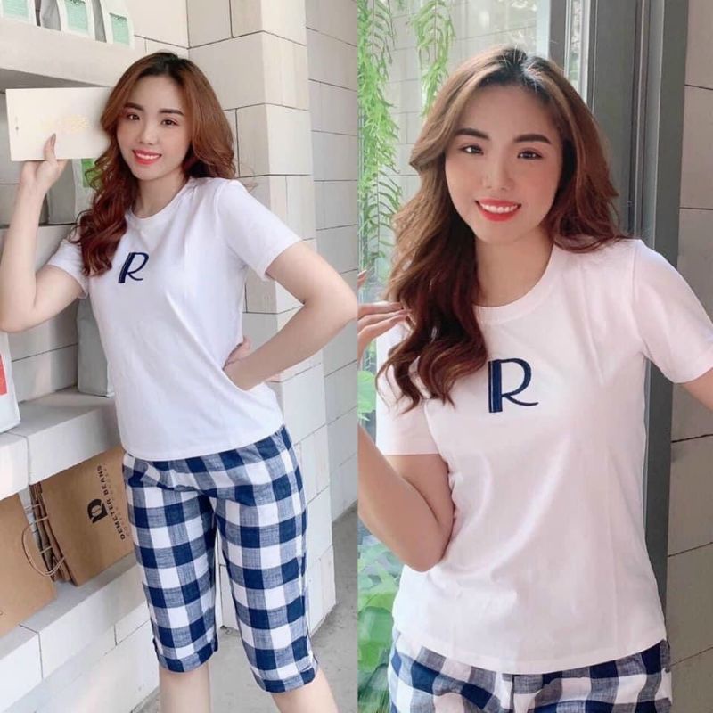 Đồ bộ nữ thun cotton co giãn 4 chiều có size từ 40-70kg | BigBuy360 - bigbuy360.vn
