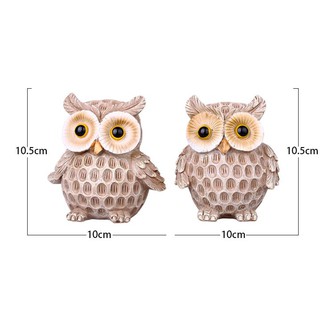 Bộ cú mèo dể bàn Decor gốm sứ cao cấp