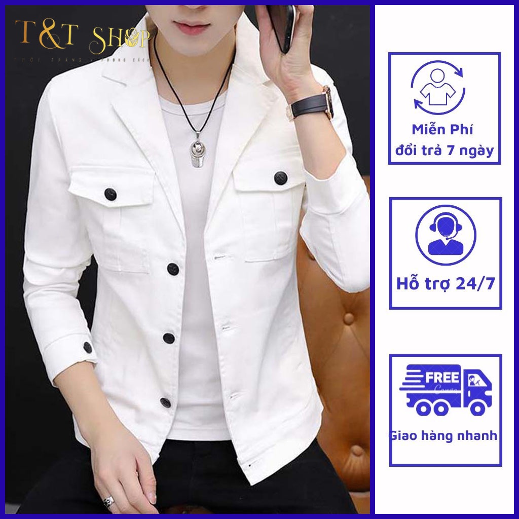 Áo khoác nam, Áo khoác demi mùa xuân phiên bản hàn quốc. Phong cách body trẻ trung, nam tính lịch lãm đễ phối đồ, Mã T6