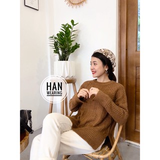 [Ảnh Thật] - Áo Len Nâu Xuất Dư HM