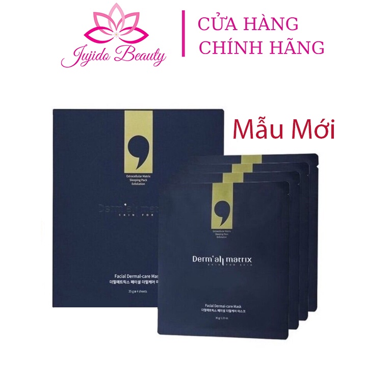 Mặt Nạ Derm All Matrix Hàn Quốc, Mặt Nạ Thạch Collagen Mask Derm All Matrix Dưỡng Da Trắng Sáng Căng Bóng Hộp 4 Miếng