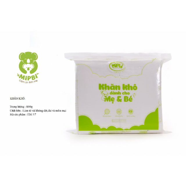 Khăn khô Mippi 600g