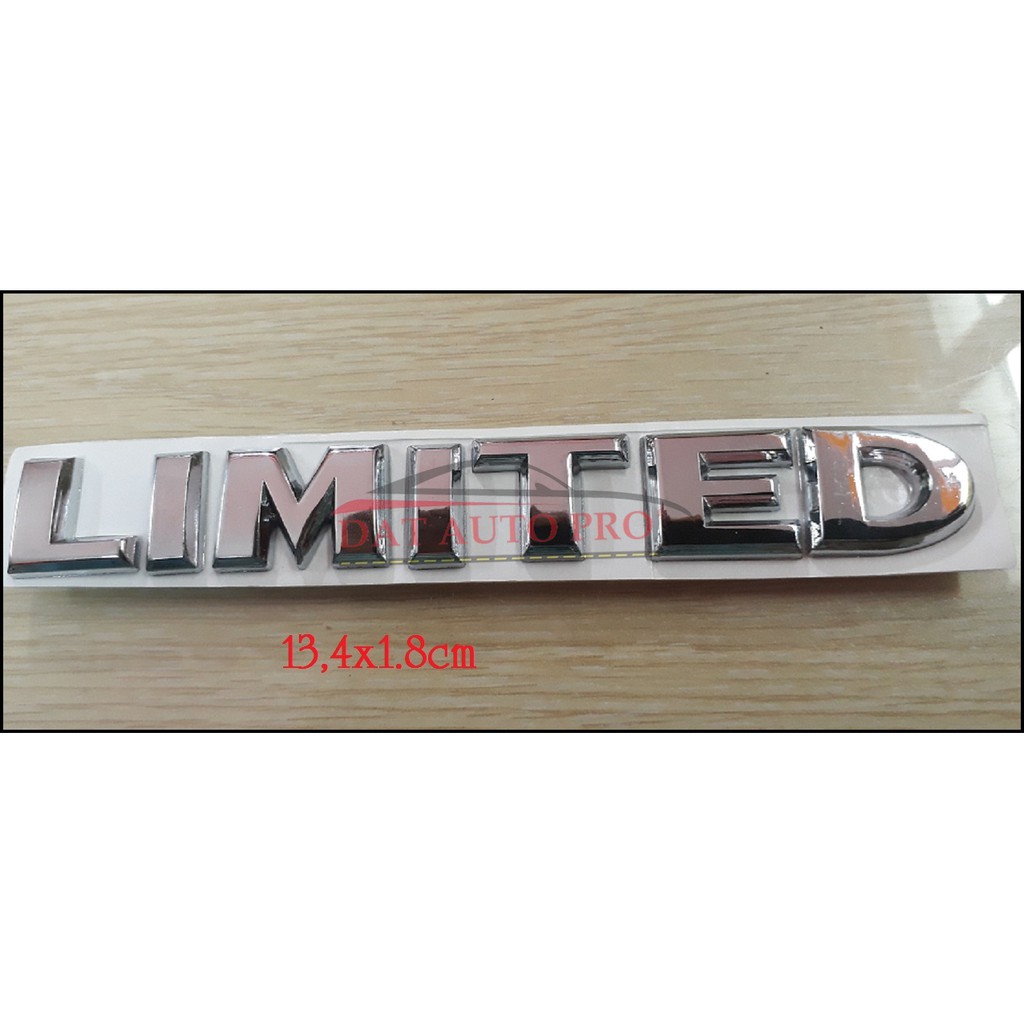 Tem Nổi kim loại 3D LIMITED  sport mạ crom...