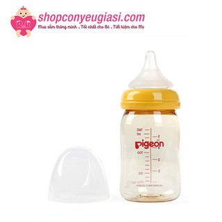 Bình Sữa Pigeon Soft Touch PPSU Plus 160ml - Size SS 0m+