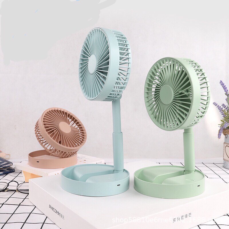 Quạt Tích Điện mini Fan A9, Để Bàn Nhỏ Gọn, Sạc USB Tích Điện Tiện Dụng, Sử Dụng An Toàn, Hót 2021