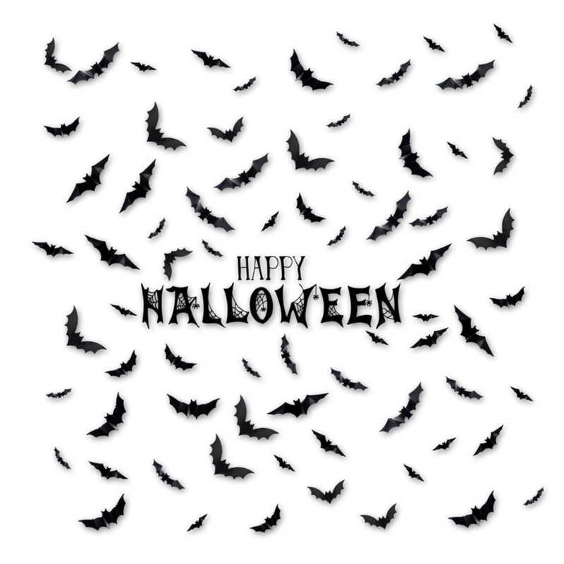 1 Set Sticker Dán Tường Trang Trí Phong Cách Halloween