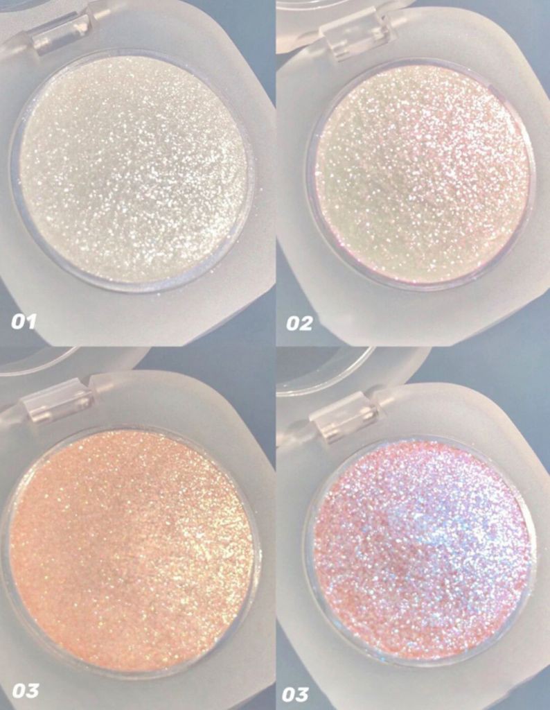 [Hàng mới về] Bảng phấn bắt sáng tạo khối 4 màu sắc ánh nhũ lấp lánh | BigBuy360 - bigbuy360.vn