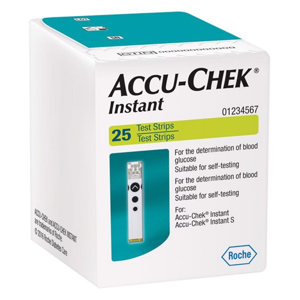 Que thử đường huyết ACCU - CHEK INSTANT HỘP 25 QUE