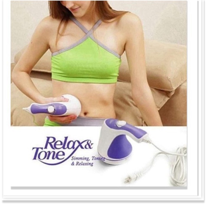 Máy đánh tan mỡ bụng cầm tay Relax & Spin Tone.