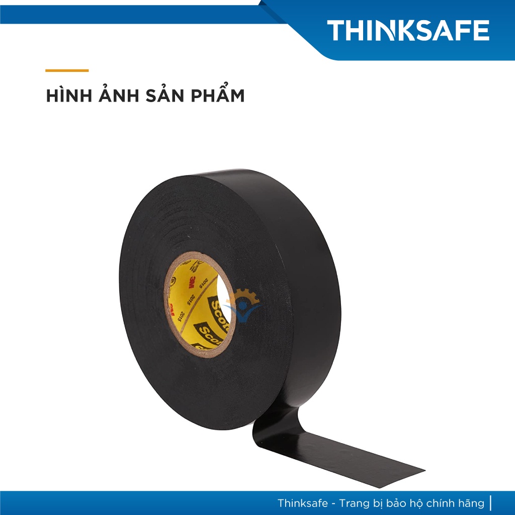 Băng keo điện 3M Scotch Super 33 cách điện 600v, chịu nhiệt 105°C chống cháy lan - Thinksafe