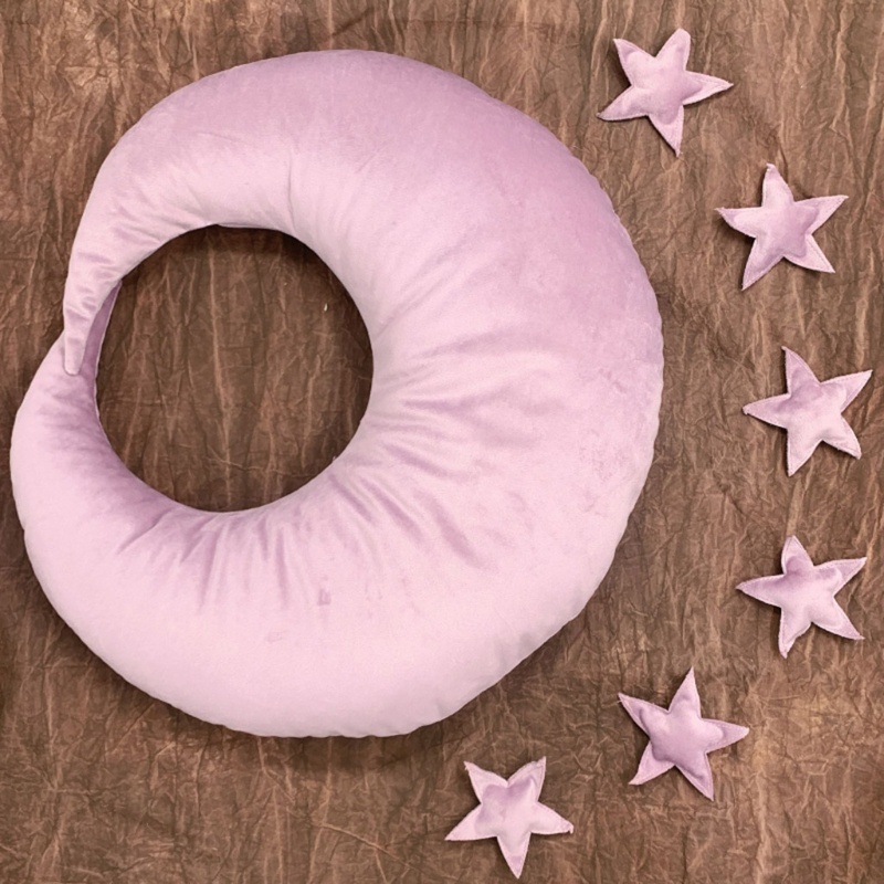 Bộ Gối Ngủ Hình Trăng Sao Dùng Làm Phụ Kiện Chụp Ảnh Cho Bé Sơ Sinh