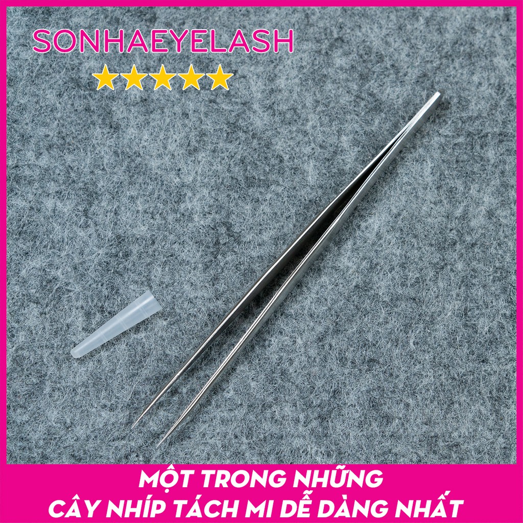 Nhíp nối mi classic thẳng trơn, dùng để tách và nối mi, làm từ thép không gỉ, gắp êm, nhẹ tay