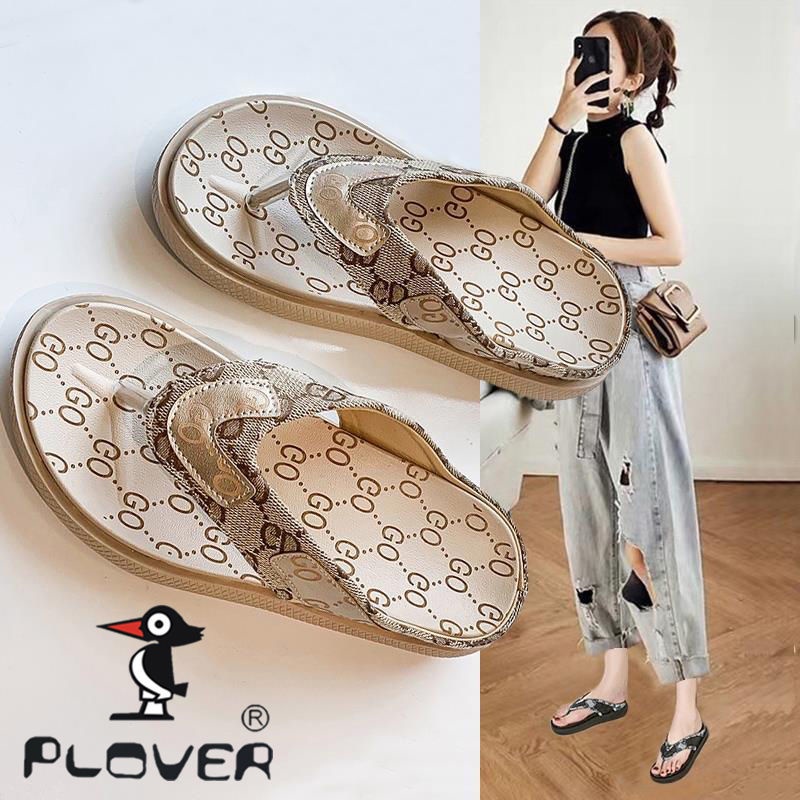 Dép Xỏ Ngón Đi Biển Đế Dày Tăng Chiều Cao Nắp Lật Dễ Phối Đồ