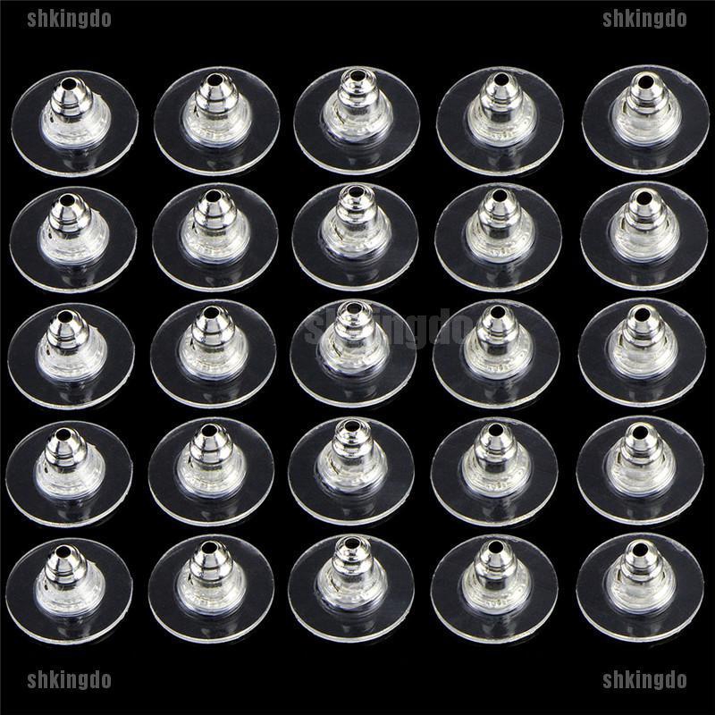 Set 60 nút chặn khuyên tai cao su mềm mại và dễ thương