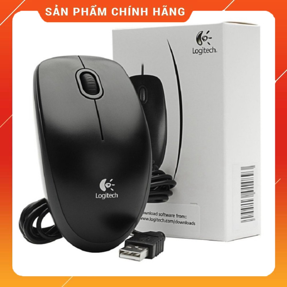 Chuột Có Dây Logitech B100 USB - hàng chính hãng, giá tốt nhất