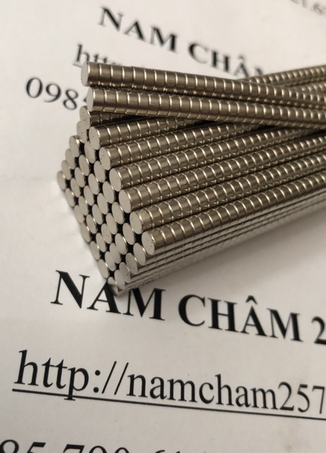 [Xả Kho] 60 viên nam châm 4x2 mm, nam châm trắng đất hiếm lực hút mạnh.