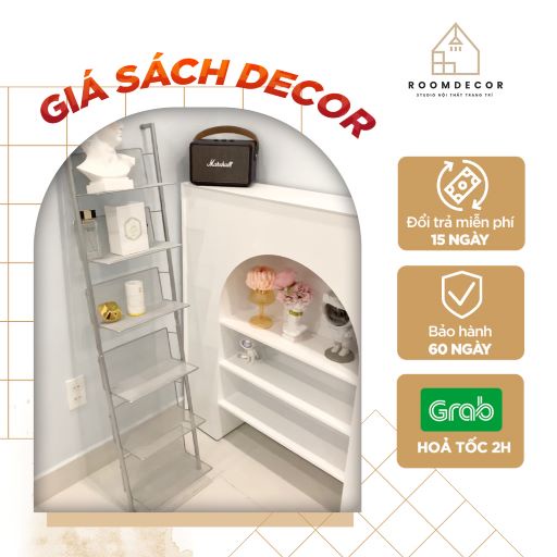 Gía Sách Decor Góc Bàn Làm Việc, Kệ Để Sách Nhiều Tầng Đa Năng Roomdecor