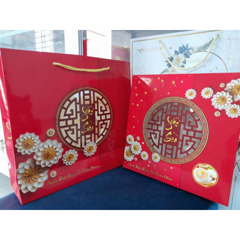 COMBO HỘP QUÀ GẤP + TÚI ĐỰNG HỘP YẾN SÀO