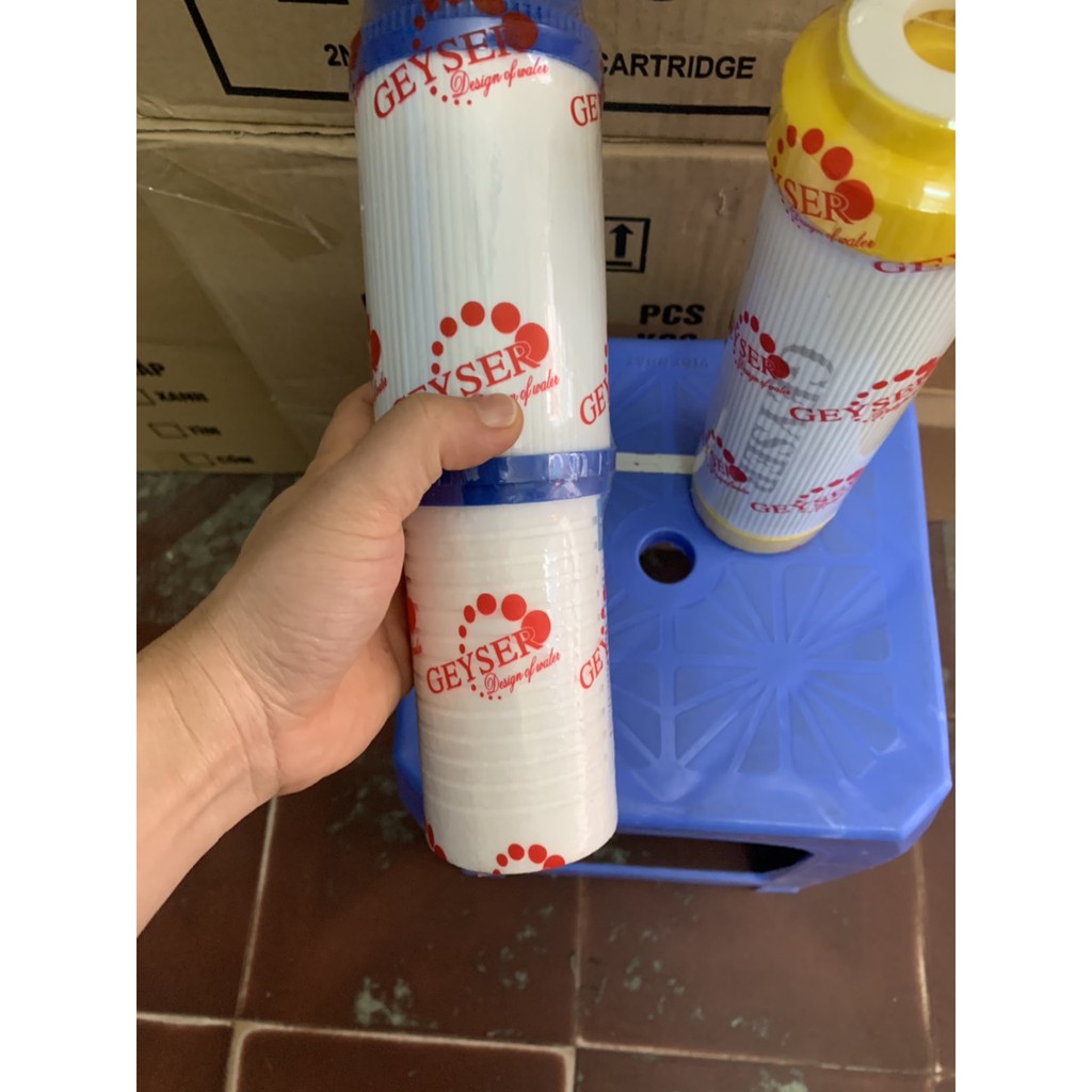Lõi Lọc Số 1,2 Máy Geyser Liên Doanh ♥️ Lõi Số 1 Bông, Số 2 Cation Làm Mềm Nước