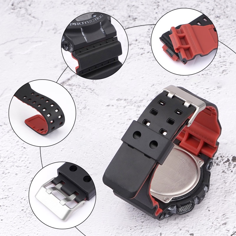 Dây Đeo Cho Đồng Hồ Casio G-Shock GLS-100/GLS-8900 GA-100/110/120/150/200/300/400/700 GD-100/110/120 G-8900/GR-8900/GW-8900