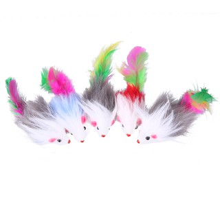 Set 5 chú chuột giả nhiều màu làm đồ chơi cho mèo cưng