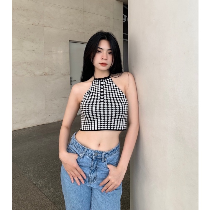 Áo Bellyband Top hở lưng