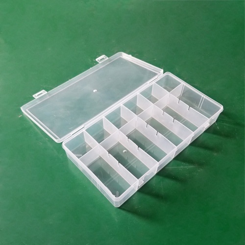 Hộp nhựa đựng đồ trang sức phụ kiện 24 ô có nắp trong suốt có thể tháo rời các ngăn dễ dàng