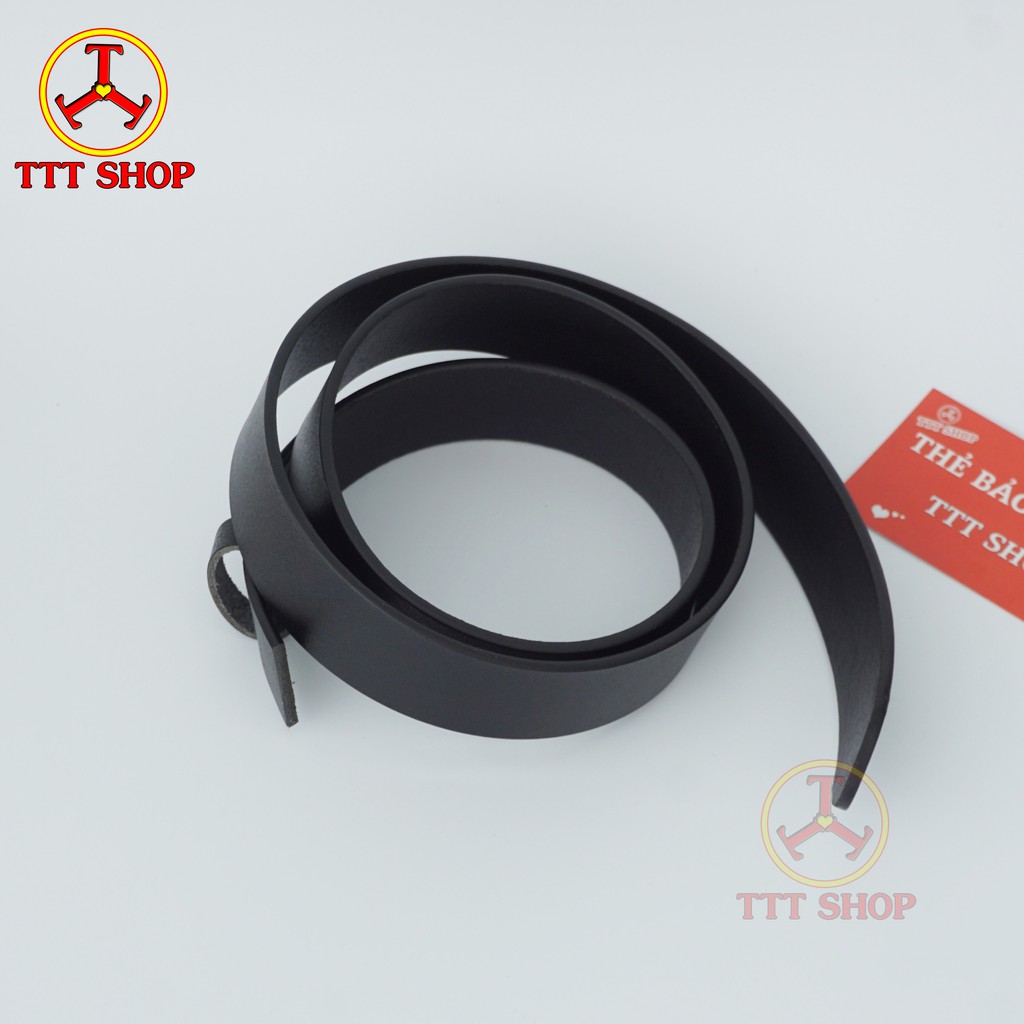 (Freeship)Dây Lưng Nam Thắt Lưng Da Thật Cao Cấp Màu Đen - TTT SHOP