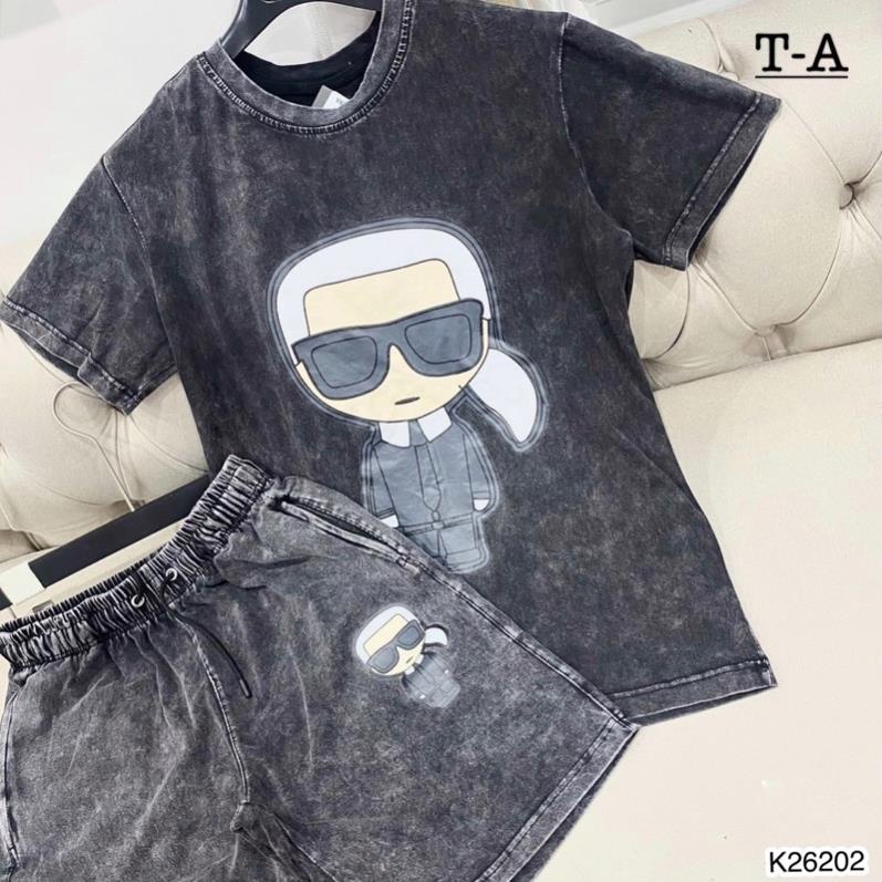 [Sẵn Hàng] Bộ Quần Áo Nam Fendi Vải Cotton loang Mát Mịn - Bộ Nam Fendi Hình In Cao Cấp