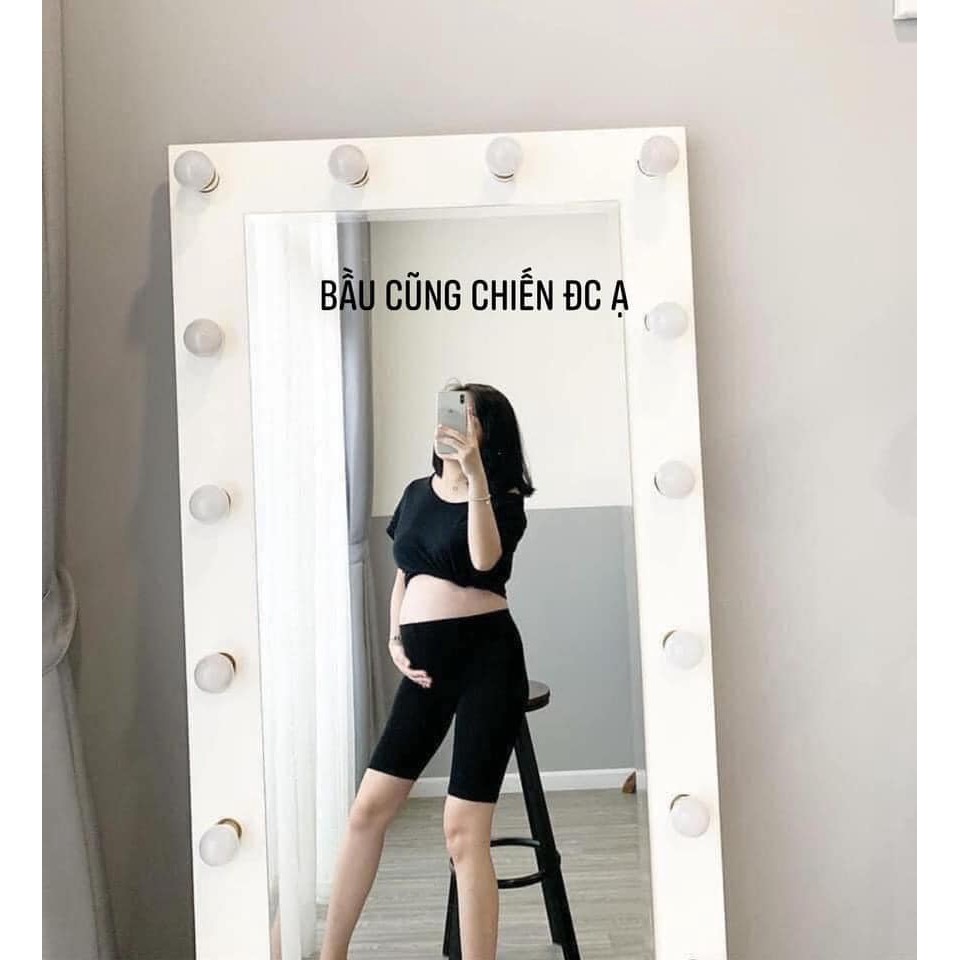 [Mã FAMALLT5 giảm 15% đơn 150k] Quần legging lửng Choobe cạp chun vải cao cấp thun ngố nữ co giãn tốt dáng ôm - Q29