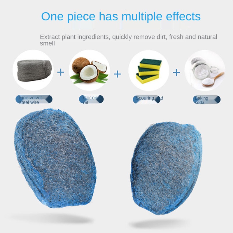 1 Hộp 12 / 1 Cọ Thép Rửa Chén Có Xà Phòng Tiện Dụng