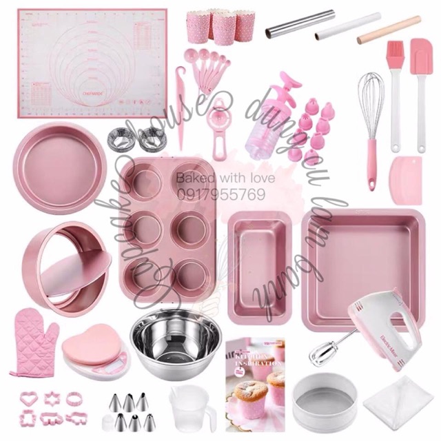Set dụng cụ làm bánh hồng