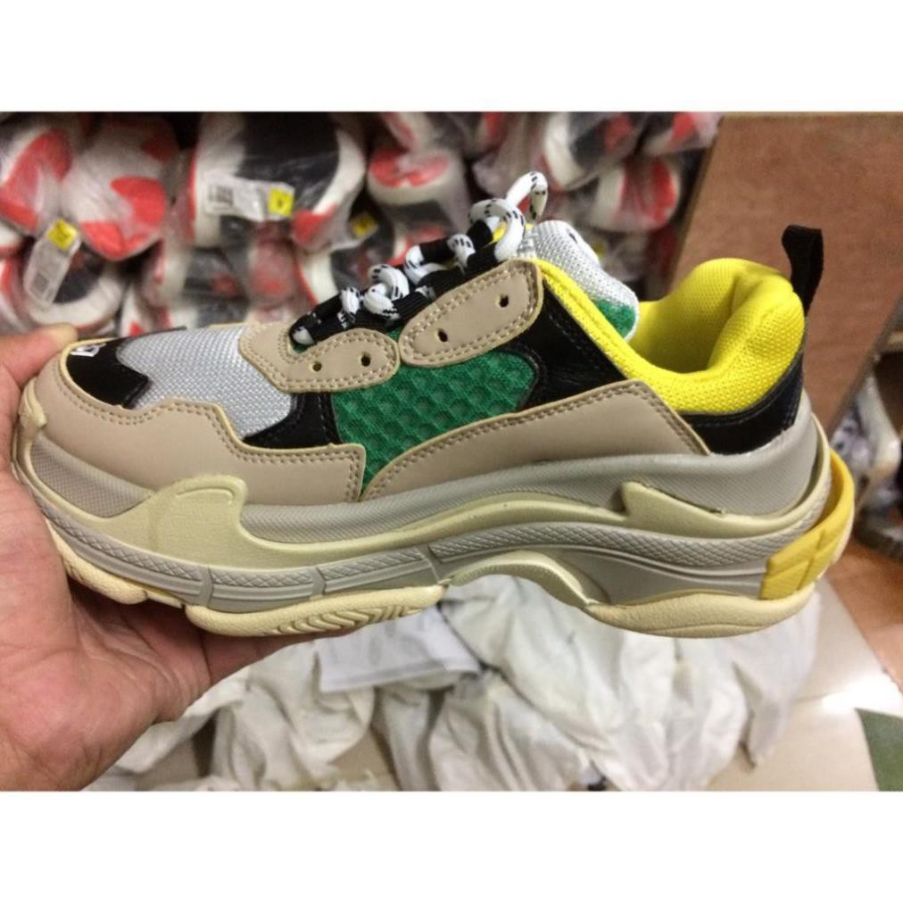 𝐓Ế𝐓🌺 NEW CH Giầy Balenciaga Trip S mầu xanh vàng Uy Tín Xịn Nhất 2020 ⛳ new " ˇ P : _ P:{