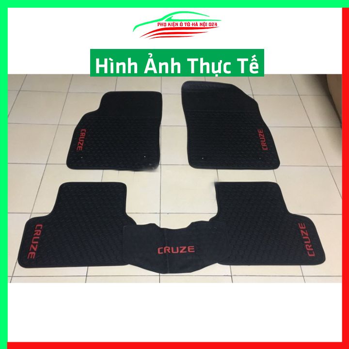 Thảm lót sàn cao su cho xe CHEVROLET CRUZE 2021-2022 hàng chuẩn theo xe chịu lực tốt