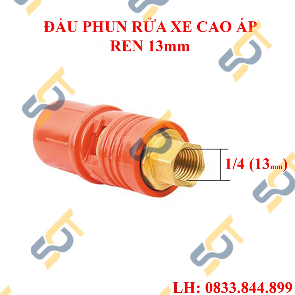 Béc phun rửa xe, béc phun áp lực cao ren trong 13mm