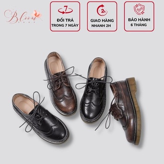 [Cao cấp] Giày oxford vintage giày da cao cấp 636