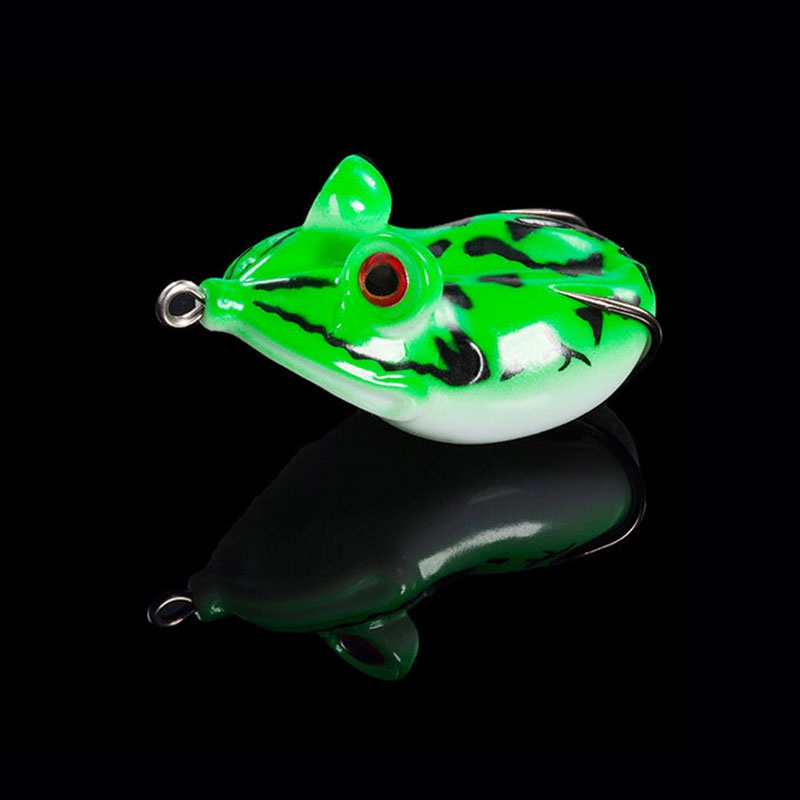 Mồi câu cá giả bằng silica gel phát sáng mắt kiểu 3D 6 màu tùy chọn 4.5cm chất lượng cao