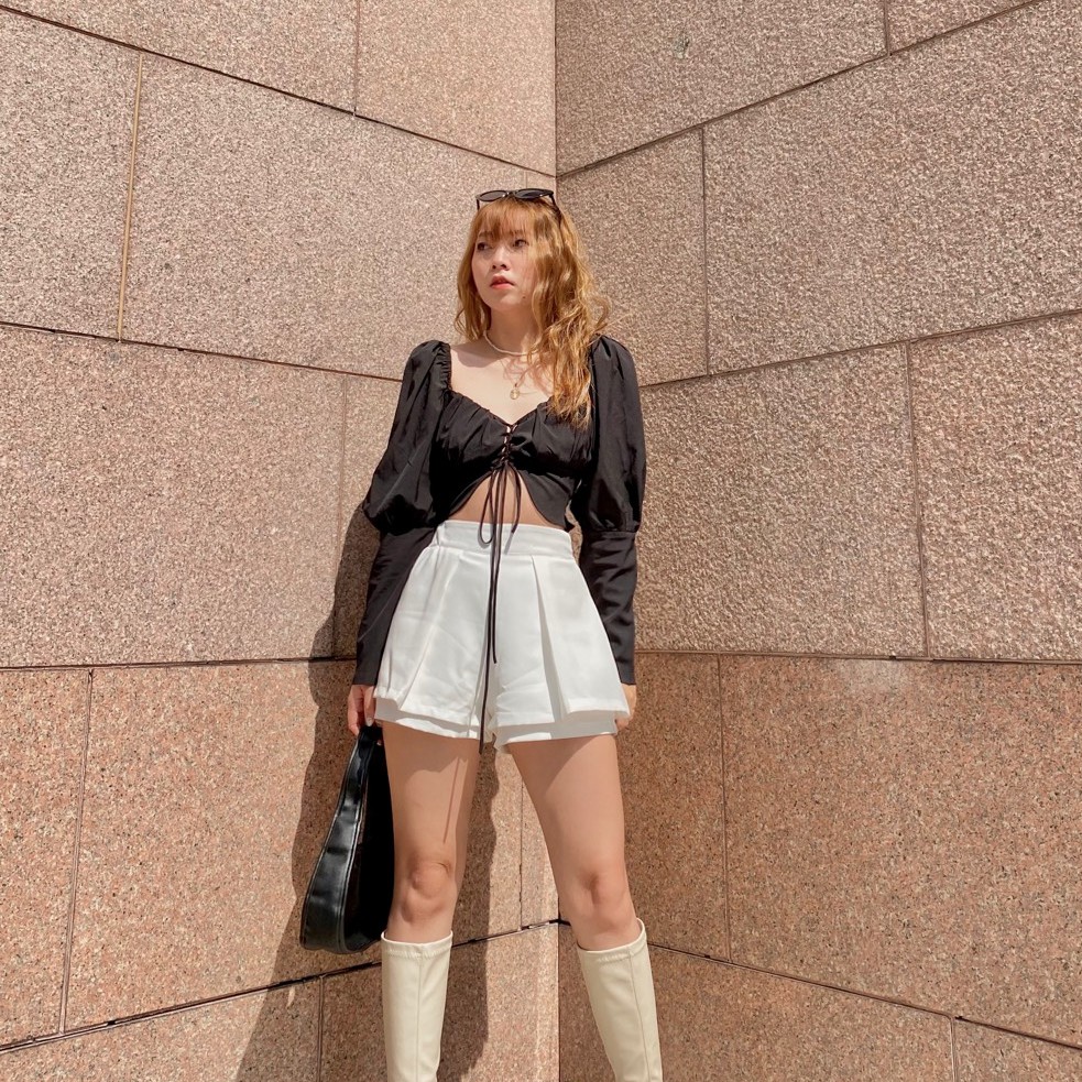 Áo Croptop Dây Đan Tay Dài 💋 Camila Top 💋 - bynhien.boutique