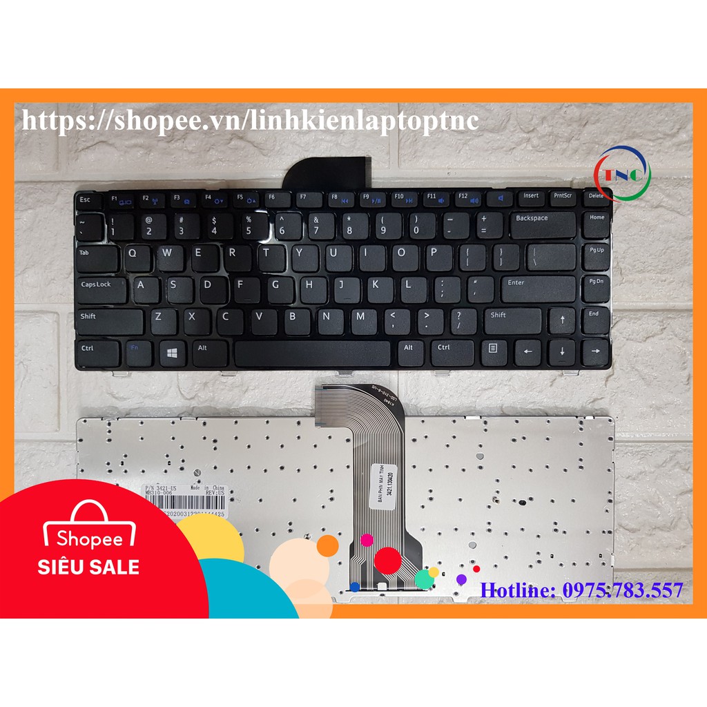 [Mã ELHAMSO giảm 10% đơn 100K] Bàn Phím Laptop Dell 3421 3437 5421 5437 5435 V2421 nhập khẩu chính hãng | WebRaoVat - webraovat.net.vn