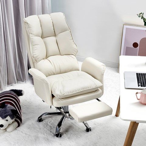 Ghế máy tính thoải mái tại nhà và cô gái ngồi sofa thể thao điện tử ít vận động xoay bàn lười văn phòng lưng thư giãn