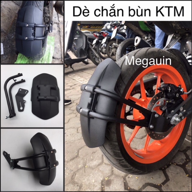 DÈ CHẮN BÙN KIỂU KTM 1 CHÂN (LẮP CHO CÁC DÒNG XE BÁNH TO PHÂN KHỐI LỚN)