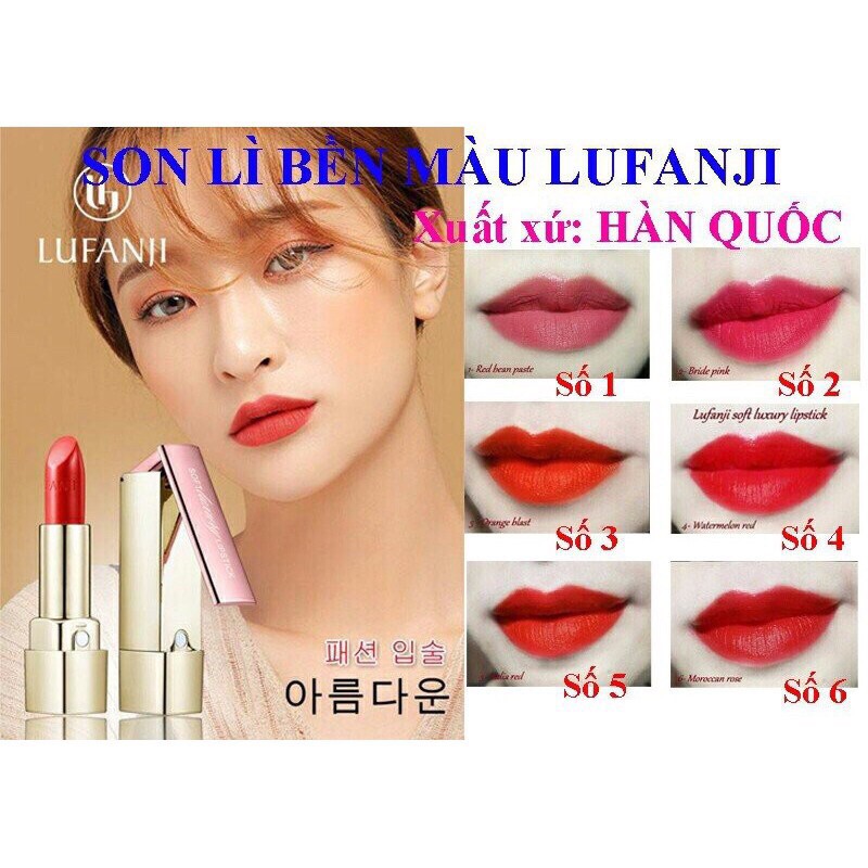 Son thỏi LUFANJI soft luxury lipstick – Hàn Quốc